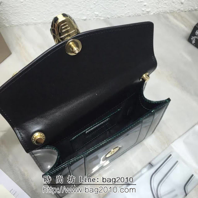 BVLGARI寶格麗 漆皮系列 小號 時尚 鏈條單肩斜挎包 34559 FYD1372